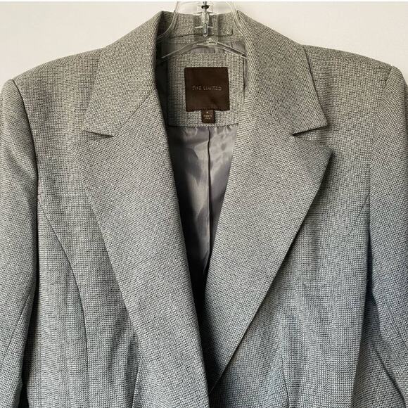 The Limited Women's‎ Gray Tweed Single Breasted Blazer SZ 6 - Picture 11 of 13